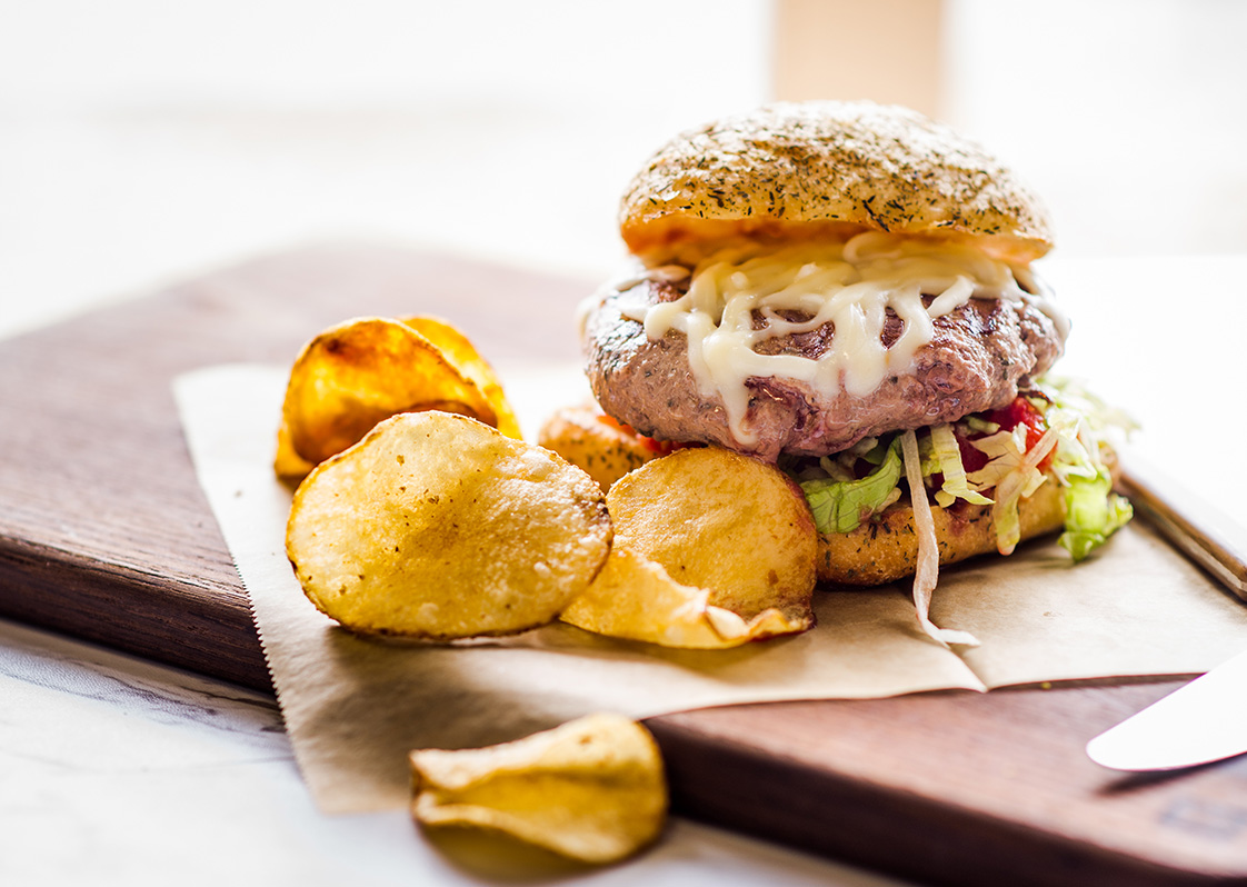 Italian Beef & Mozzarella Burgers Foreman